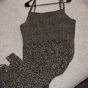 Cute cami dress leopard print